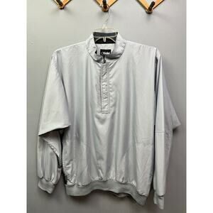 Roche‎ Motion Shirt Mens Large Golf Casual gray 1/4 zip pullover
